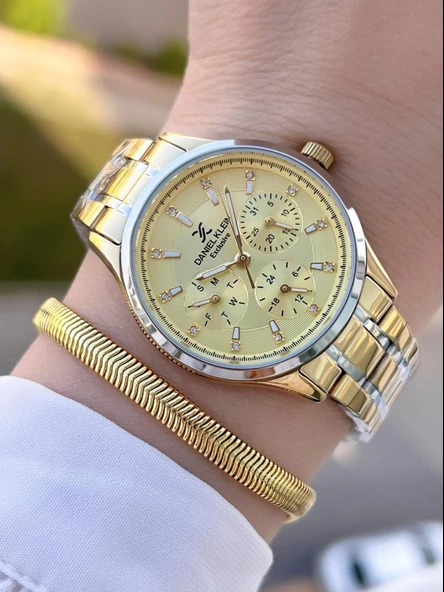 Daniel Klein İç Kadran Fonksiyonları Aktif Çelik Kordon 2 Yıl Garantili Kadın Kol Saati BDK14089.6 ürün görseli