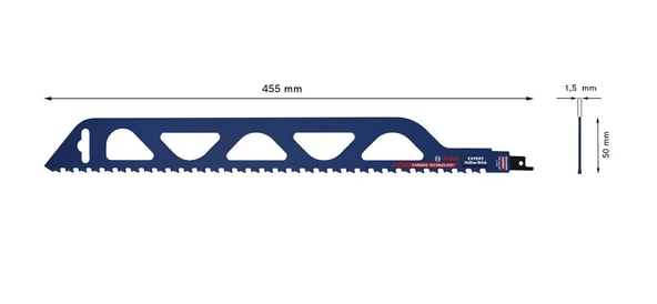 BOSCH S 2243 HM Ytong ve Tuğla Kesimi İçin Tilki Kuyruğu Testeresi 455 mm - 6