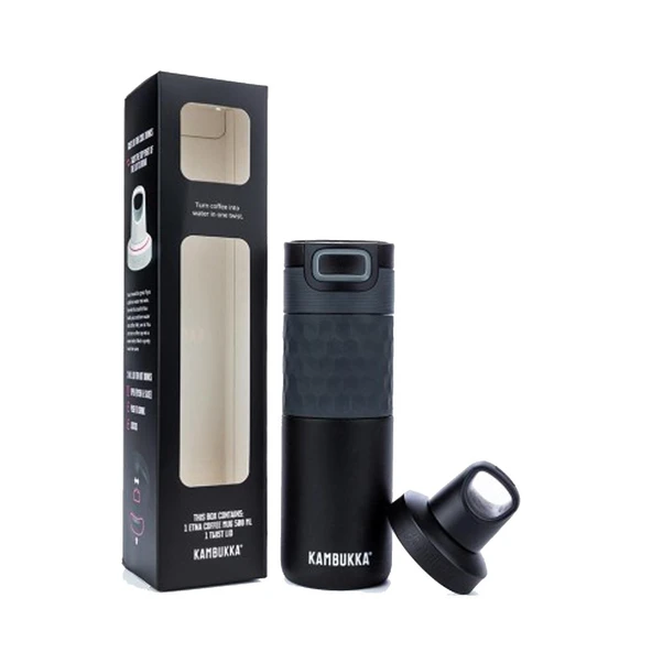 KAMBUKKA Etna Grip Termos Matara 500 ml (Siyah)