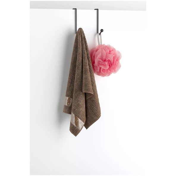 Tekno Tel LM-065 Asmalı 2 Katlı Düz Banyo Duşakabin Rafı Siyah - 4