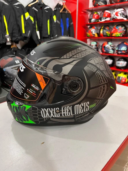 AXXIS DRAKEN S MAORI DEVIL B6 MATT GREEN XXL - 2