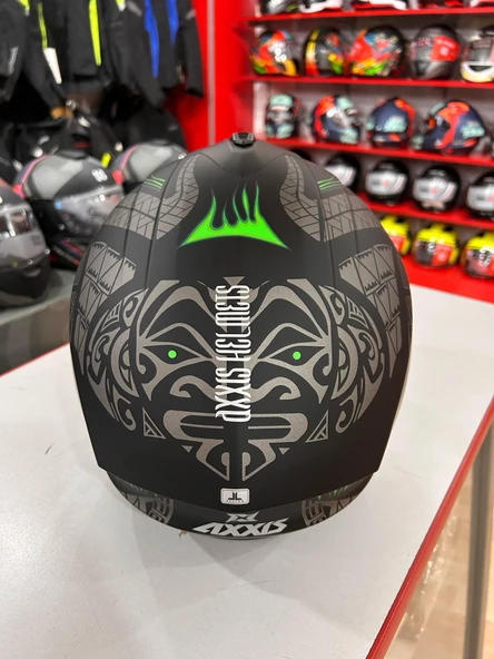 AXXIS DRAKEN S MAORI DEVIL B6 MATT GREEN XL - 3