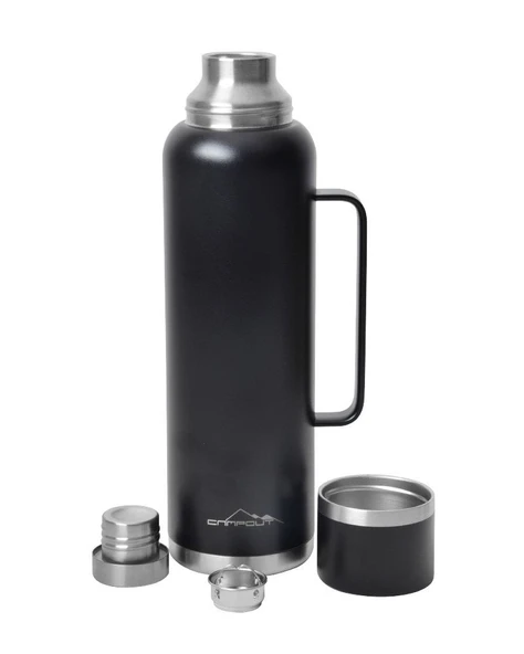 NURGAZ Campout Çift Katmanlı Termos Siyah 1500 ml (NG 164) - 7