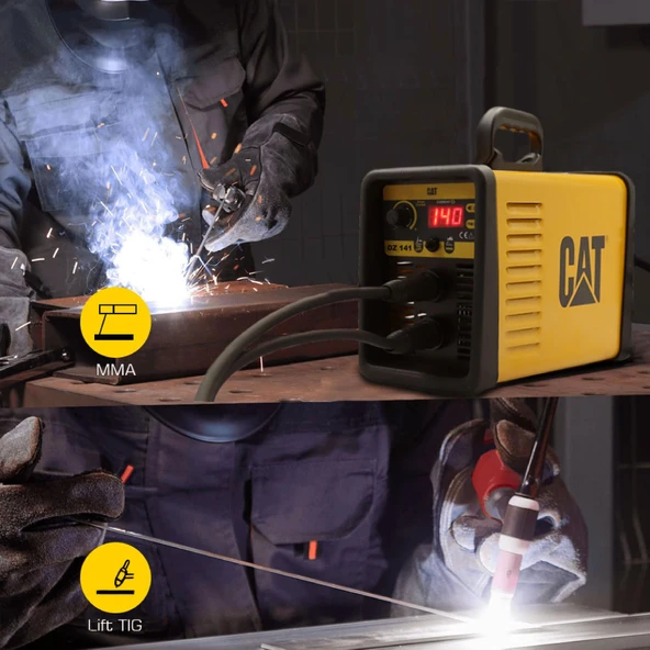 CAT DZ141 140 Amper TIG LIFT/MMA Çanta Tipi Profesyonel Dijital İnverter Kaynak Makinesi - 7
