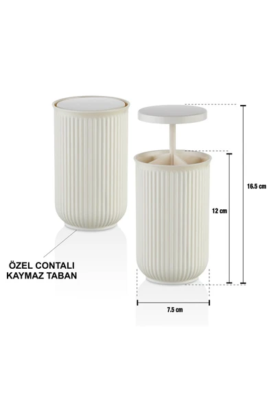 MİRA  BAS AÇ ve BAS KAPA SİSTEMLİ  KÜRDAN,  DİŞ İPİ,   KULAK ÇUBUGU DÜZENLEYİCİ (OTOMATİK KÜRDANLIK) - 5