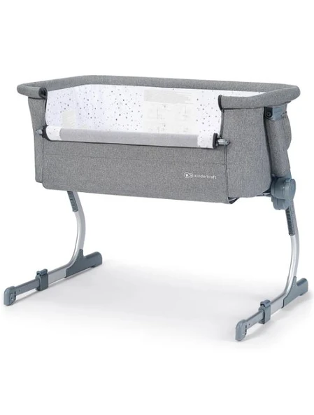 Kinderkraft Uno Up Anne Yanı Beşiği - Grey Melange - 3