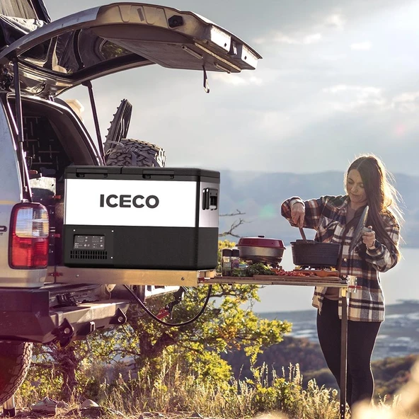 ICECO TCD55 12/24Volt 55 Litre Çift Bölmeli Outdoor Kompresörlü Oto Buzdolabı/Dondurucu - 3