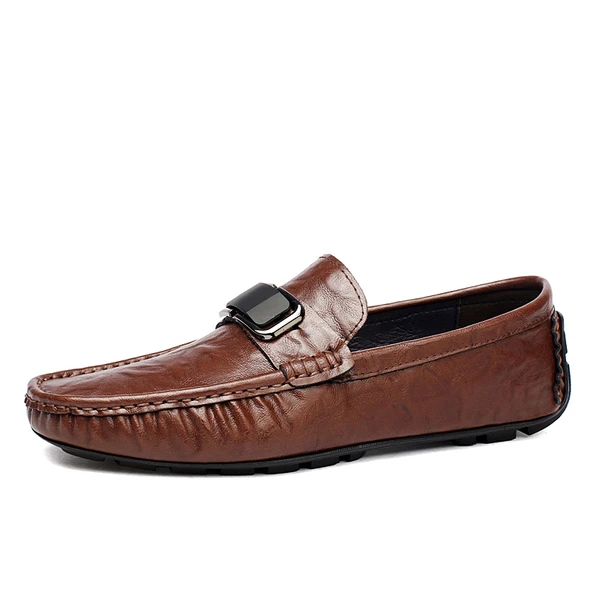 Erkek Deri Loafer Ayakkabı (Kahverengi)