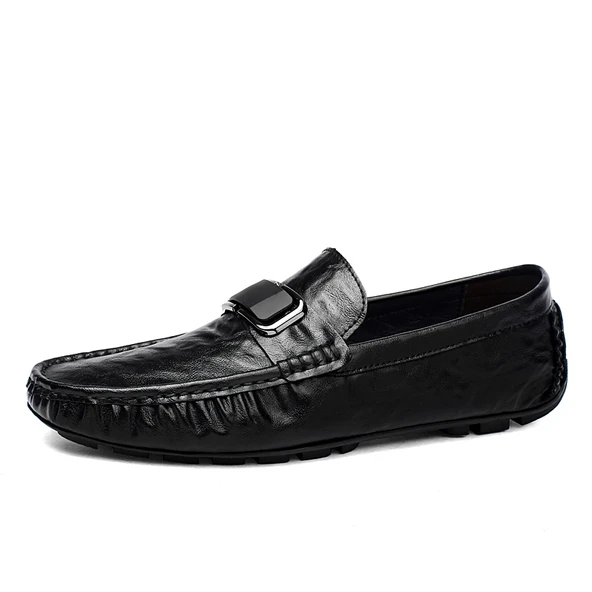 Erkek Deri Loafer Ayakkabı (Siyah)