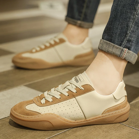 Unisex Retro Günlük Spor Ayakkabı (Kayısı Rengi)