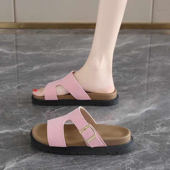 Kadın Yazlık Terlik Sandalet (Pembe)