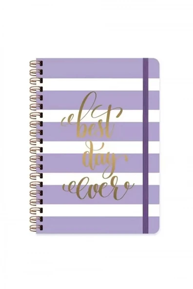 Keskin A5 Spi.sert Kapak Düz Defter 80yp.daıly Notes Muse-best Day Ever / B 47