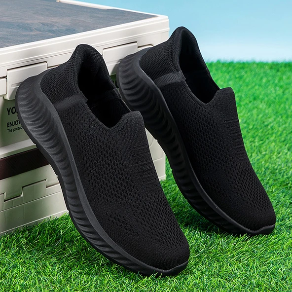 Unisex Günlük Spor Ayakkabı (Tamamen Siyah Erkek)