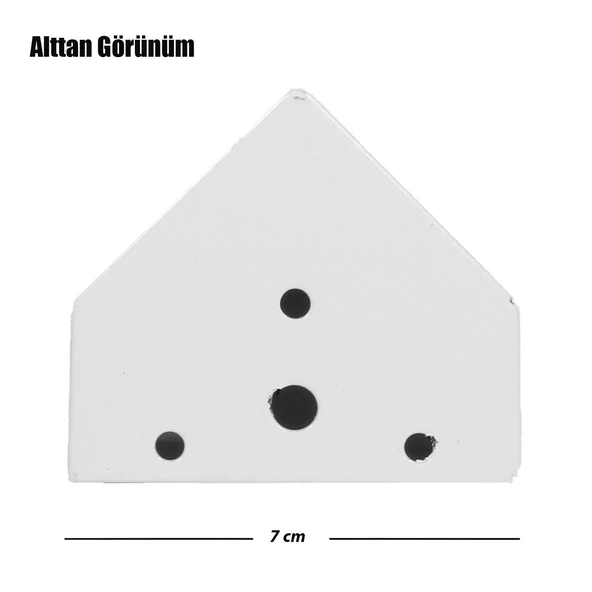Mobilya Kanepe Koltuk Sehpa Tv Ünitesi Ayağı 14 Cm Krom Metal Ayakları - Resim 4