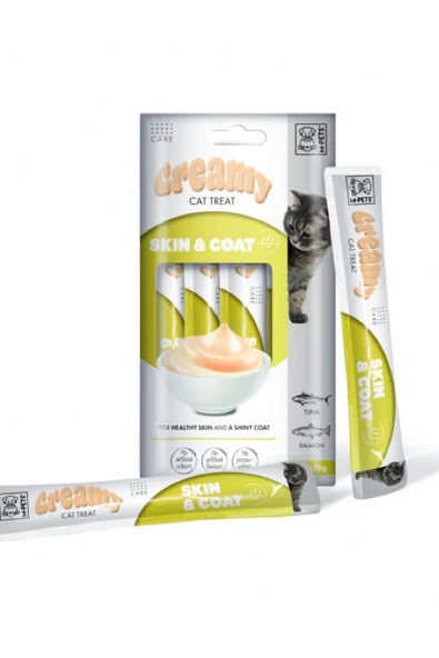 M-Pets Skin & Coat Fonksiyonel Creamy Kedi Ödülü 4X15 gr - 2