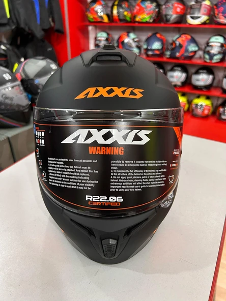 AXXIS DRAKEN S SLIDE B4 TURUNCU FULL FACE XL BEDEN - 6