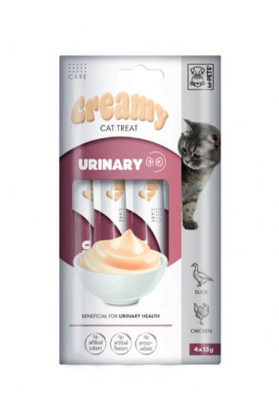 M-Pets Urinary Fonksiyonel Creamy Kedi Ödülü 4X15 gr