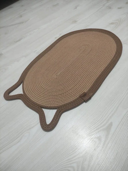 Mikopet Dekoratif Kedi Kulaklı Tırmalama Paspası - 7