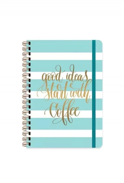Keskin A5 Spi.sert Kapak Düz Defter 80yp.daıly Notes Muse-good Ideas Start / B47
