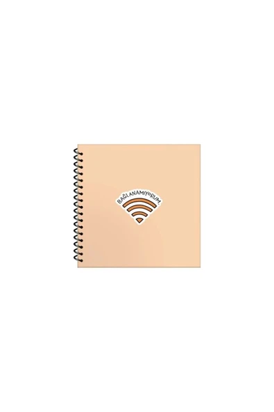 Keskin Color Hisli Şeyler "BAĞLANAMIYORUM" Spiralli Sert Kapak 50 Yaprak Çizgili Defter 16x15 / C9