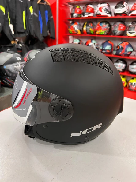 NCR AİR YARIM KASK MAT SİYAH (ECE BELGELİ) XL BEDEN - 2