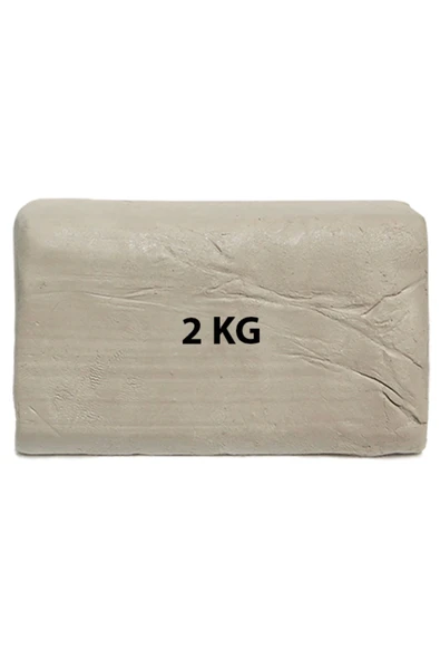Beyaz Kil Seramik Hamuru 2000 gr Beyaz Seramik Hamuru 2 kg Doğal Kil Çamuru 2000 gram Oyun Çamuru