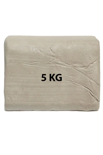 Beyaz Kil Seramik Hamuru 5000 gr Beyaz Seramik Hamuru 5 Kg Doğal Kil Çamuru 5000 gram Oyun Çamuru ürün görseli