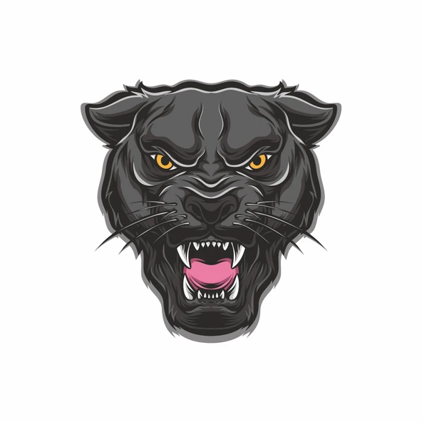 Kızgın Panter Sticker 10x10 cmRenkli Sticker