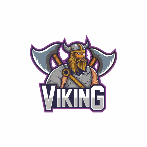 Viking 2 Sticker 10x10 cmRenkli Sticker