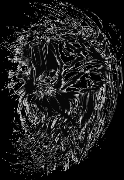 Kükreyen Aslan Sticker 10x10 cmRenkli Sticker ürün görseli