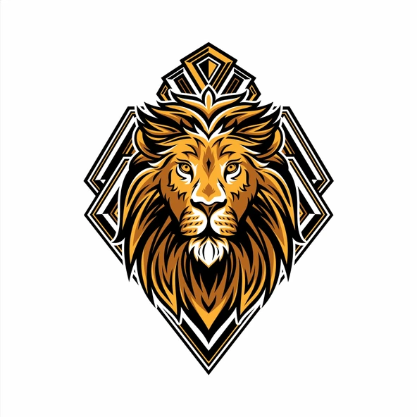 Aslan Sticker 10x10 cmRenkli Sticker ürün görseli 1