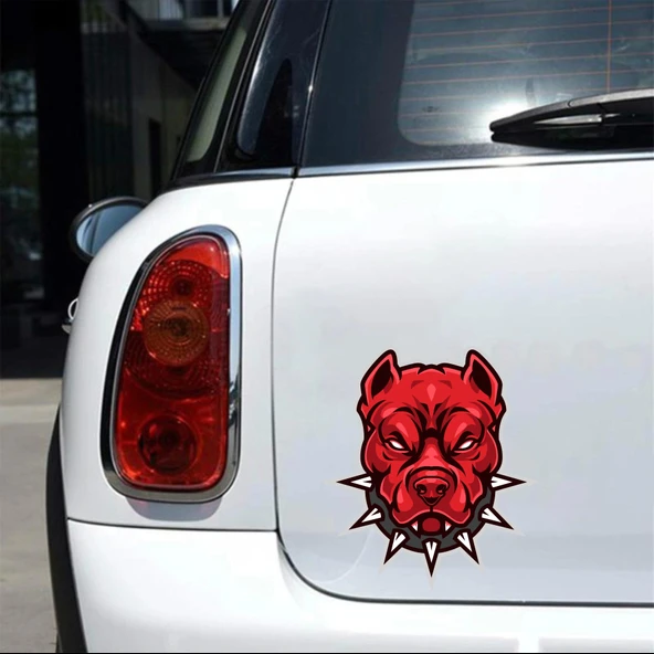 Kızgın Köpek 2 Sticker 10x10 cmRenkli Sticker - 2