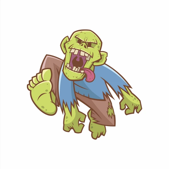 Zombi Sticker 2 10x10 cmRenkli Sticker - 1