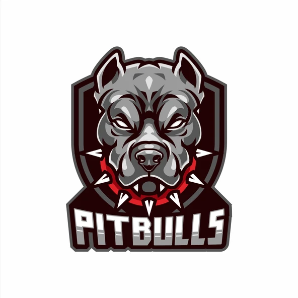 Pitbull Sticker 10x10 cmRenkli Sticker - 1