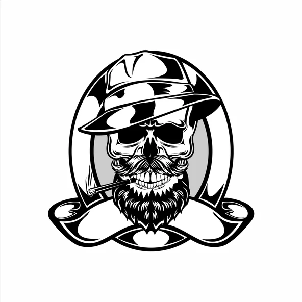 Kurukafa 3 Sticker 10x10 cmRenkli Sticker ürün görseli