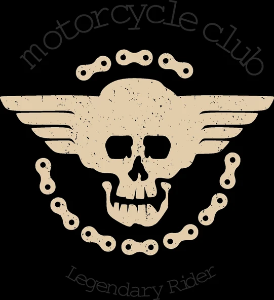 Motorcycle Club Sticker 10x10 cmRenkli Sticker