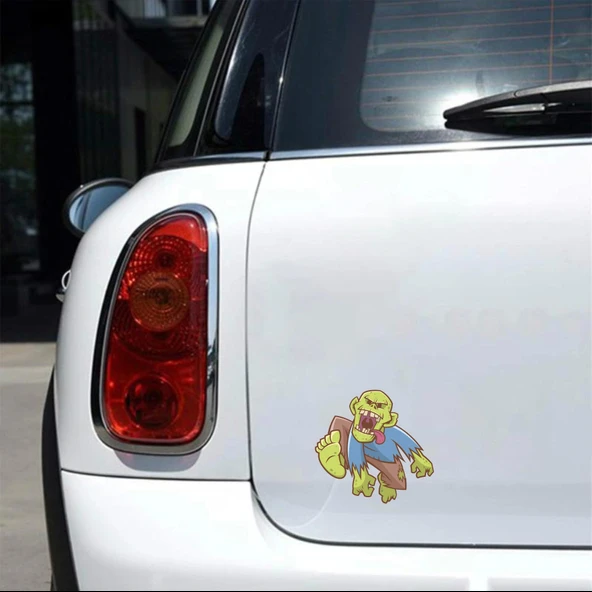 Zombi Sticker 2 10x10 cmRenkli Sticker - 2
