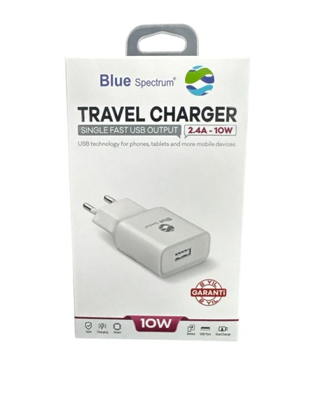 Blue Spectrum 10W 2.4A Şarj Başlığı USB Çıkışlı - 4