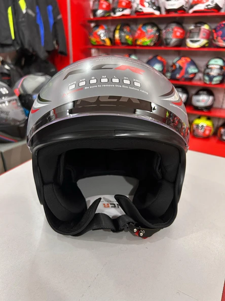 NCR AİR YARIM KASK MAT SİYAH (ECE BELGELİ) M BEDEN - 6