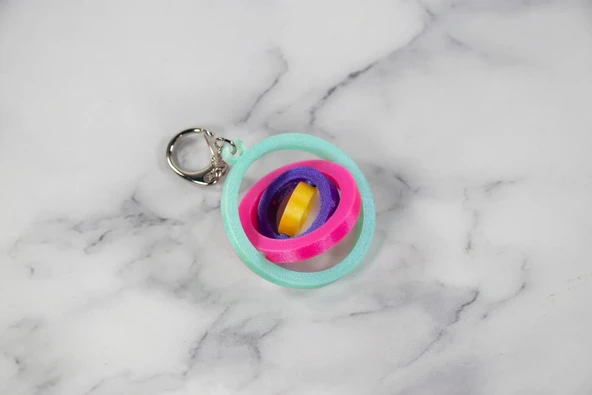 3D BASKI SPINNING ANAHTARLIK