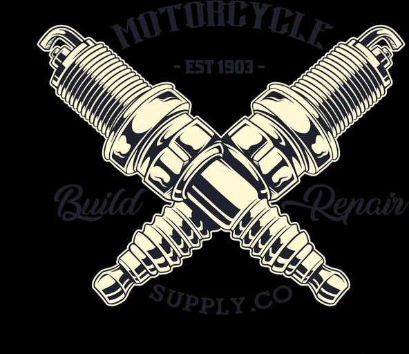 Mekanik Motor Parçaları Sticker 10x10 cmRenkli Sticker
