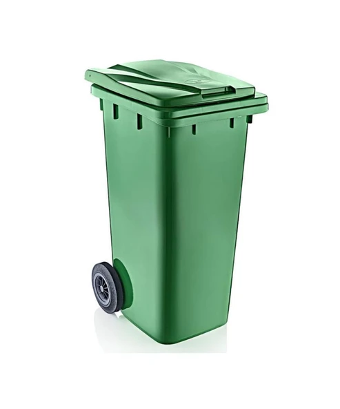 Omnipazar SY-6506 Eko Tekerlekli Kapaklı Plastik Çöp Konteyneri 120 lt - 5