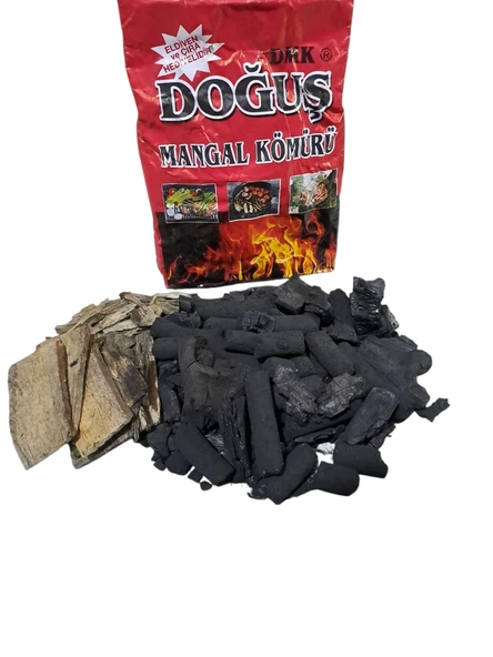 Doğuş Mangal Kömürü 1,5 kg Çıra ve Eldiven Hediye