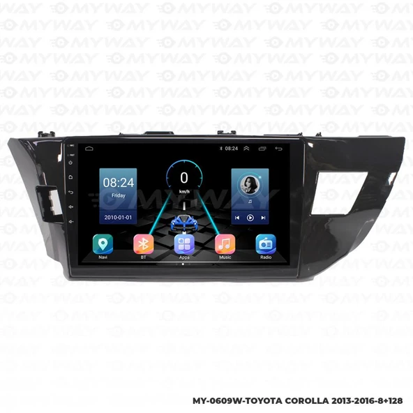For-x Toyota COROLLA(2014-2016)-10.1'' ANDROİD-4GB/64GB-ÖN Kayıt Kamera Dvr-Kablosuz Car Play-Harici Mikrofon-Wifi-Bt-Fm-Mp3-Mp5-Hd Kamera Hediye - 3