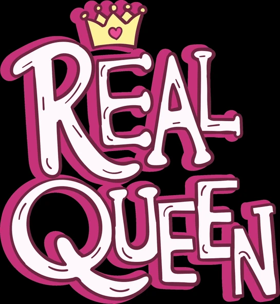 Real Queen Sticker 10x10 cmRenkli Sticker - 1