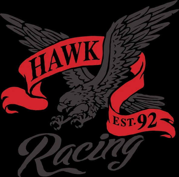 Hawk Racing Sticker 10x10 cmRenkli Sticker