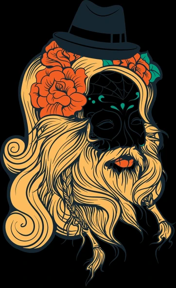 Sarı ve Güller Sticker 10x10 cmRenkli Sticker ürün görseli