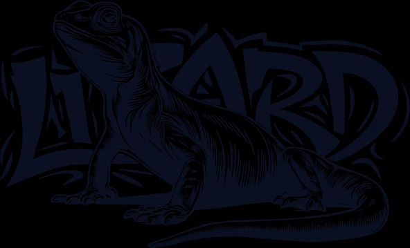 Lizard Kertenkele Sticker 10x10 cmRenkli Sticker ürün görseli