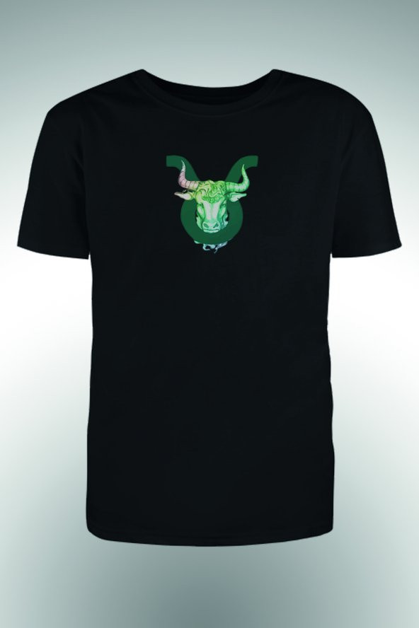 Renkli Boğa Baskılı T-shirt - 2