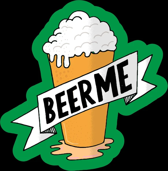 Beer Sticker 10x10 cmRenkli Sticker
